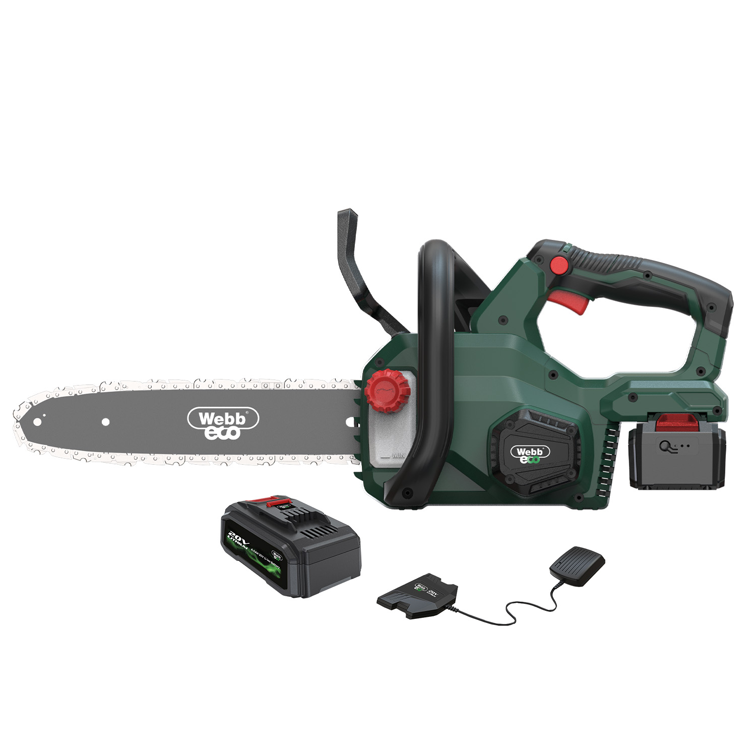 20V 25cm Cordless Chainsaw (4Ah Battery & Charger)